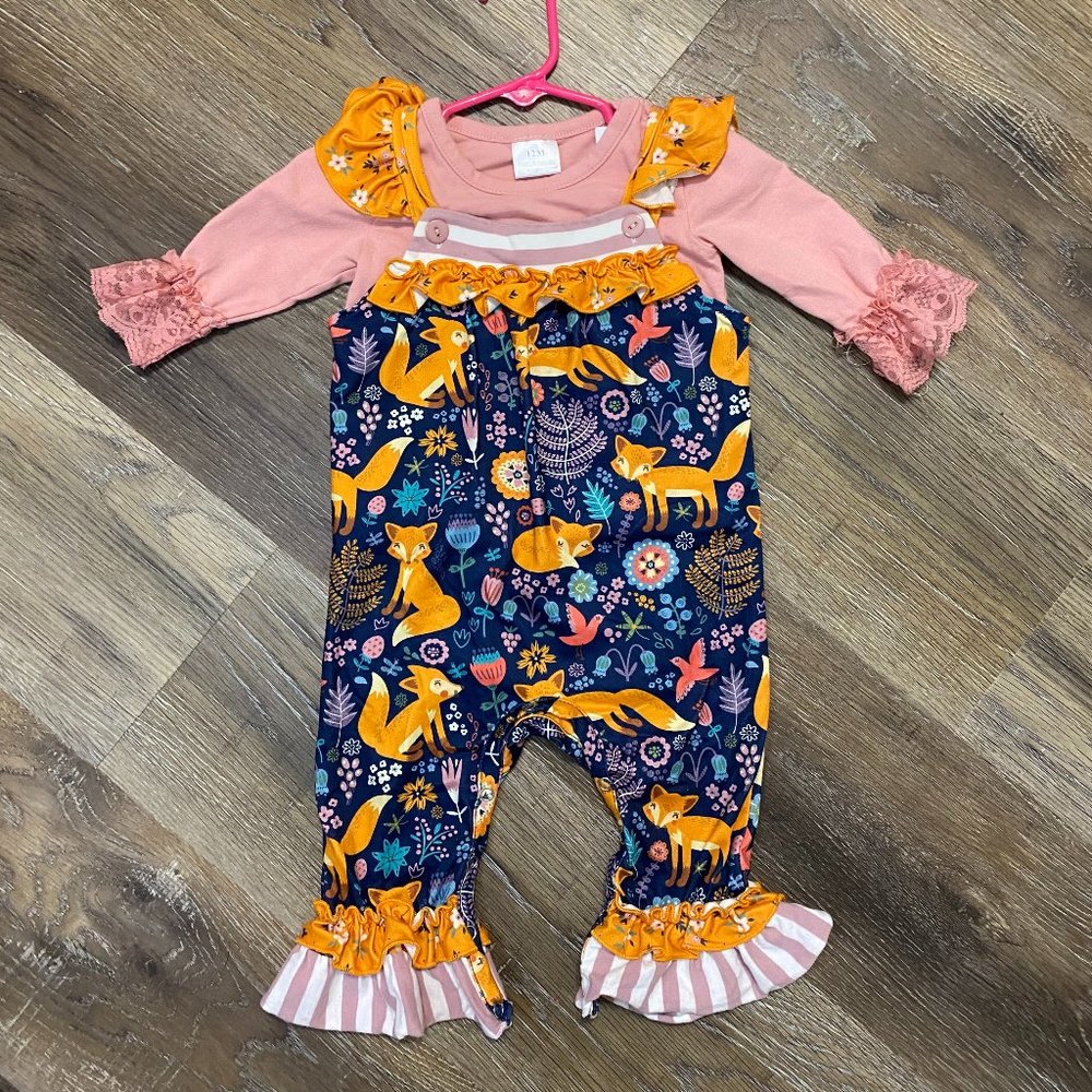 Fox Ruffle Romper